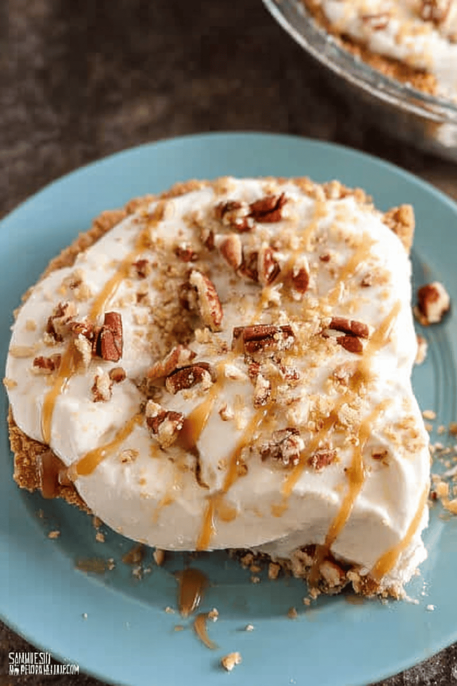 Caramel Butter Pecan Ice Cream Pie