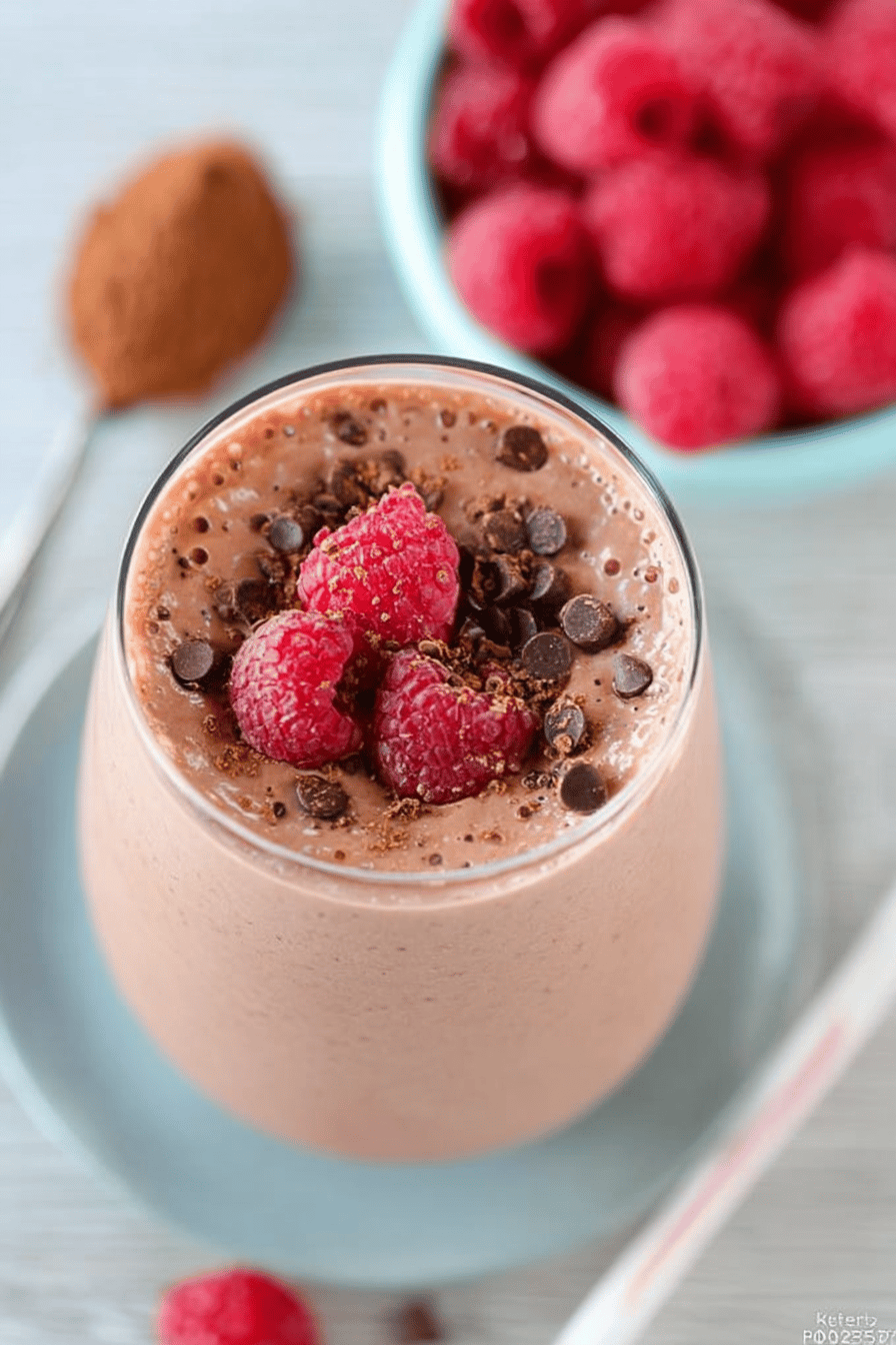 Chocolate Raspberry Smoothie Recipe With Fresh Fruit And Creamy Texture 7 Chocolate Raspberry Smoothie
