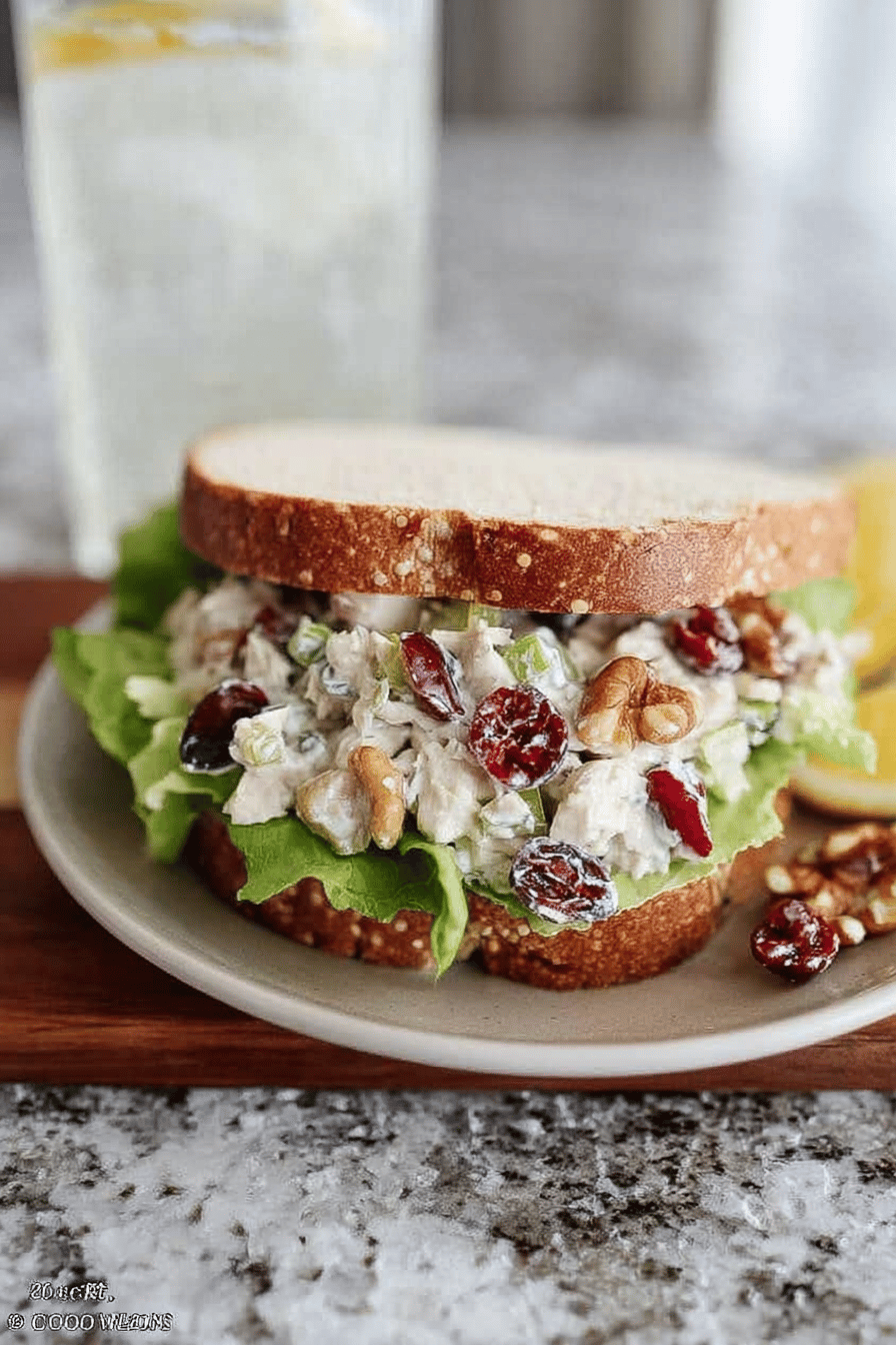 Cranberry Walnut Chicken Salad