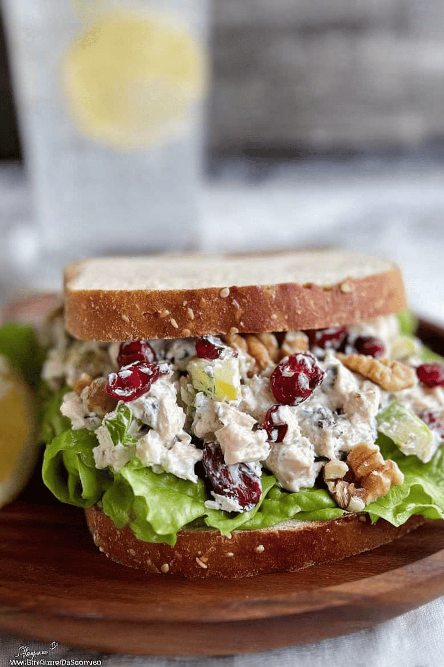Cranberry Walnut Chicken Salad
