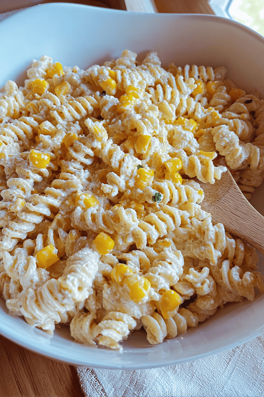 Creamy Corn Pasta Salad