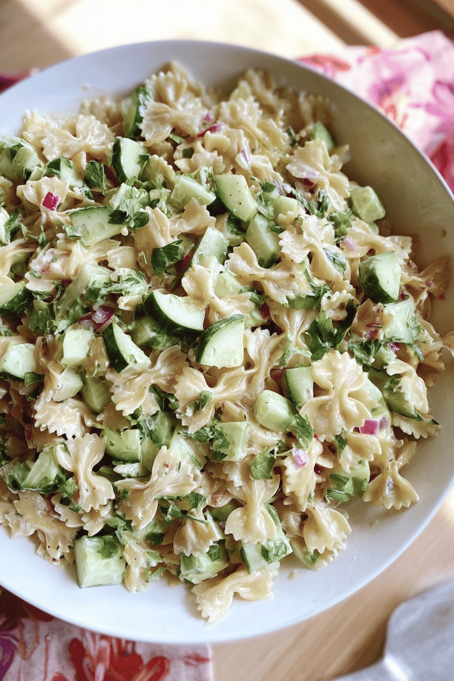 Cucumber Pasta Salad