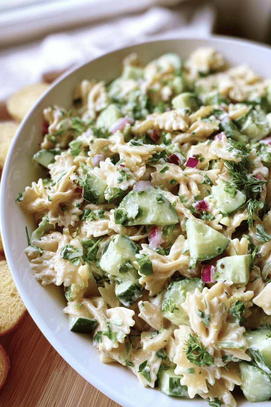 Cucumber Pasta Salad