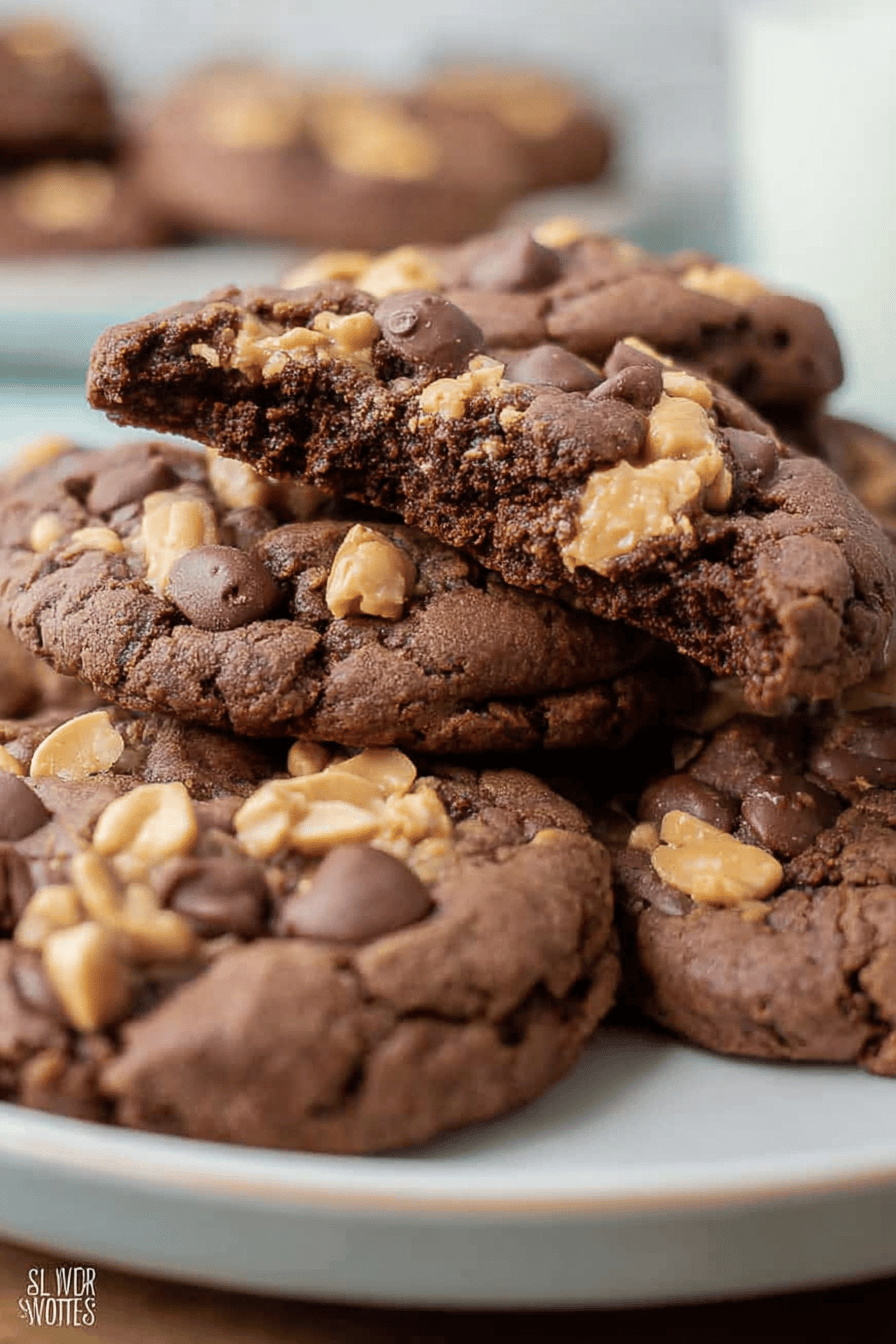 Dark Chocolate Peanut Butter Cookies