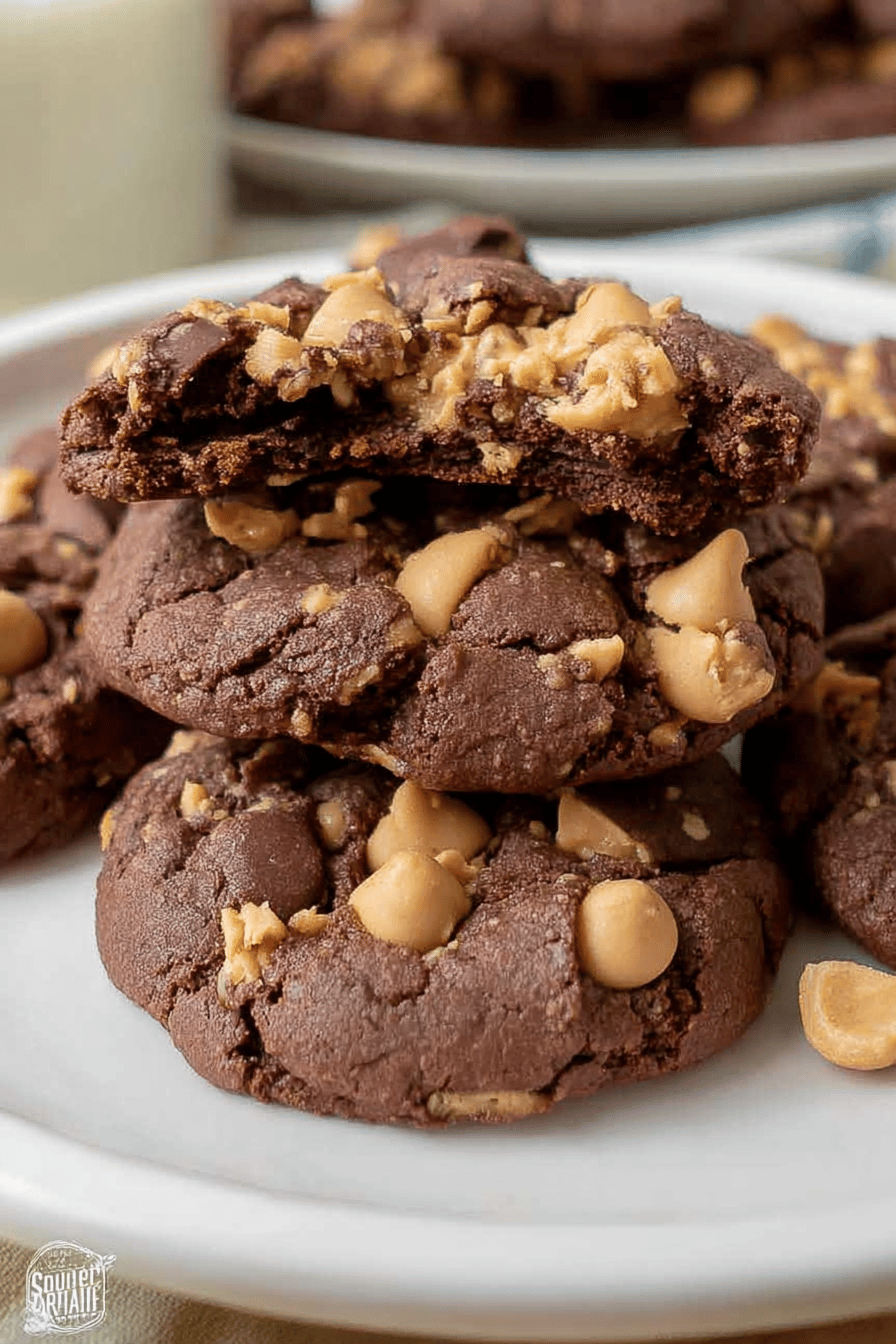 Dark Chocolate Peanut Butter Cookies