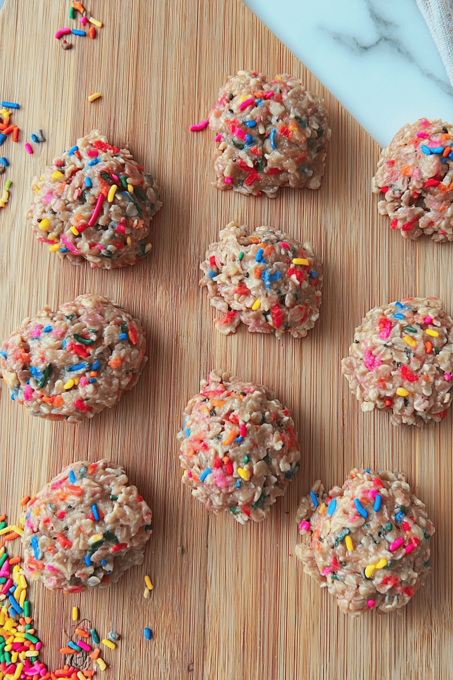 Funfetti No Bake Cookies