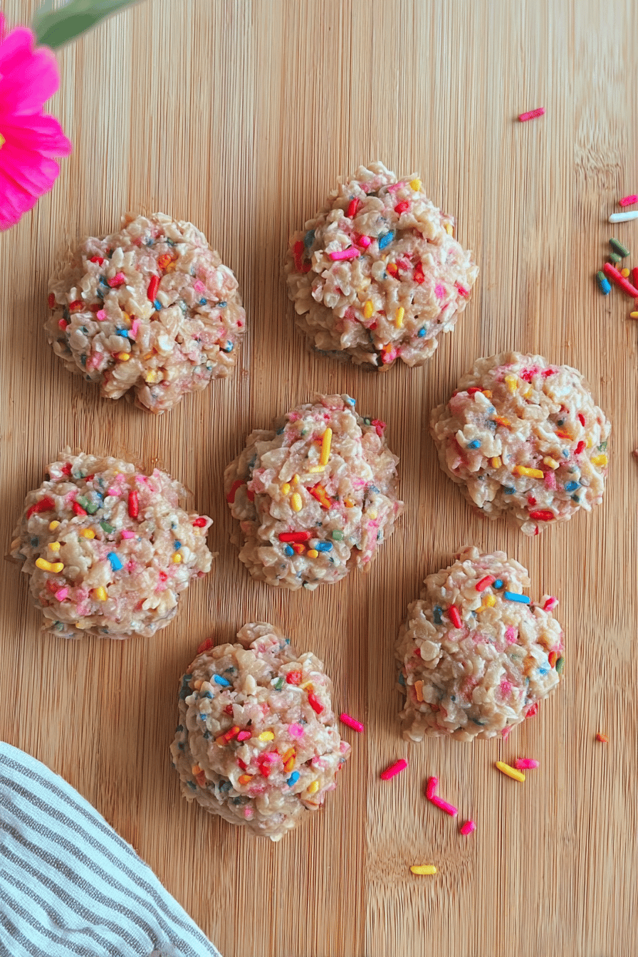 Funfetti No Bake Cookies