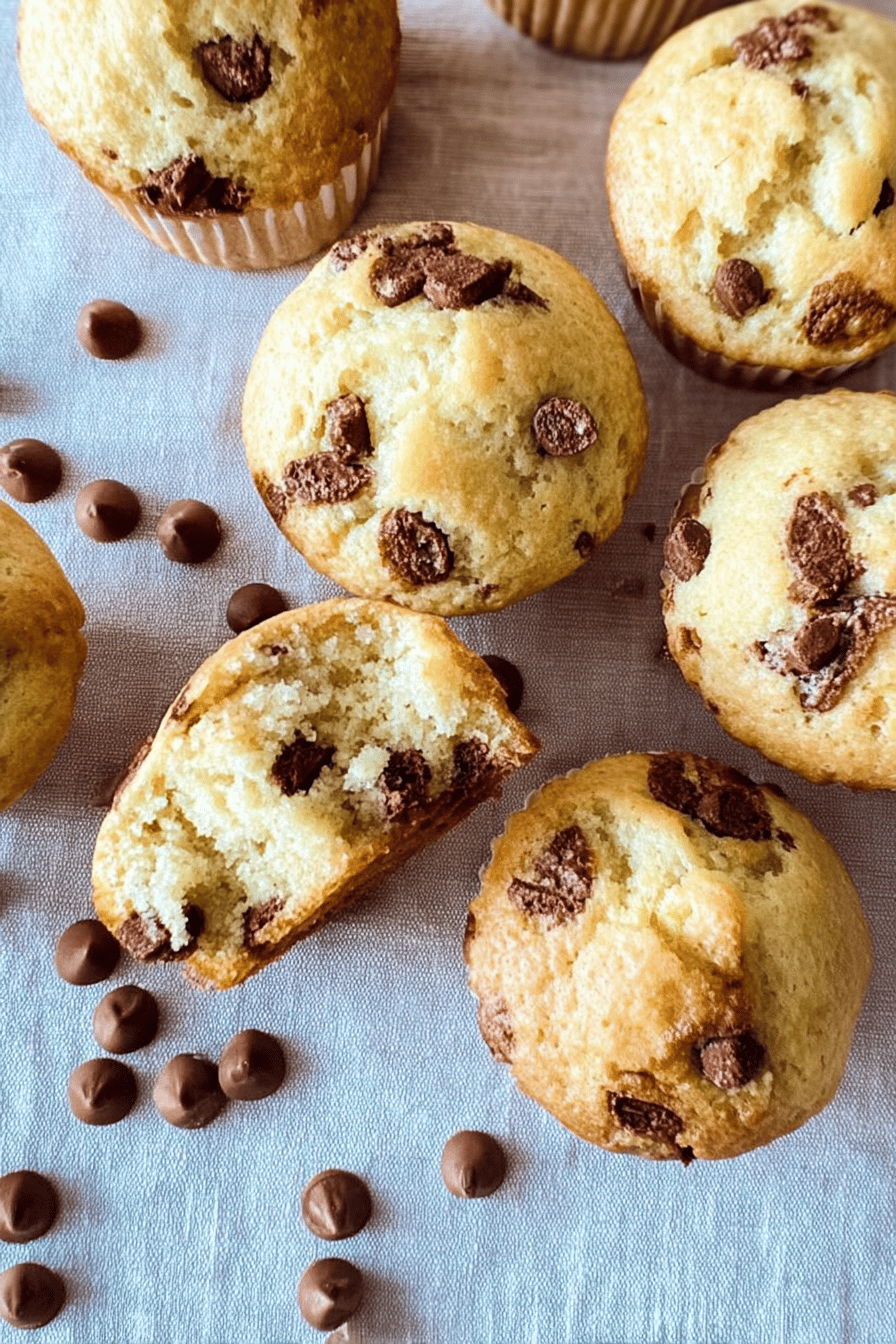 Greek Yogurt Chocolate Chip Muffins