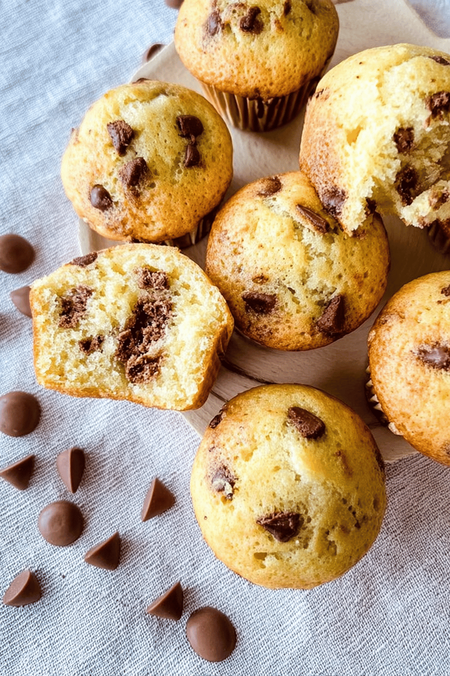 Greek Yogurt Chocolate Chip Muffins