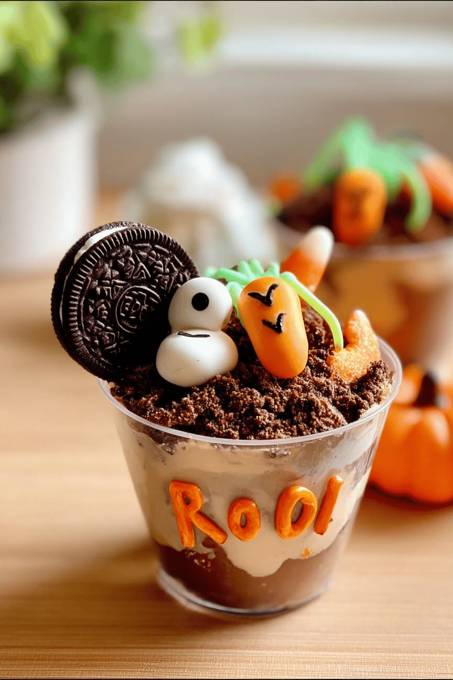 Halloween Pudding Cups