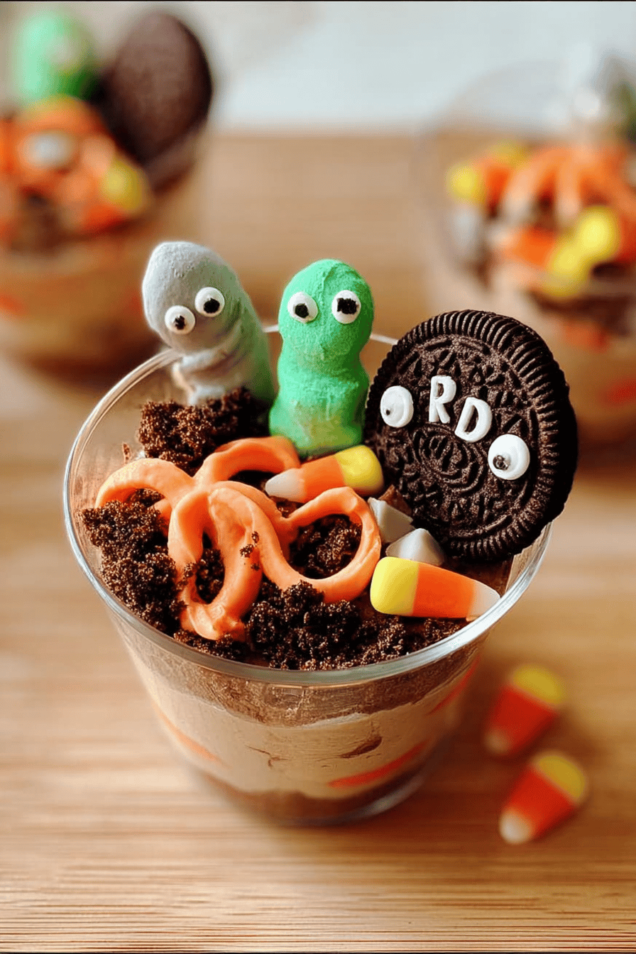 Halloween Pudding Cups