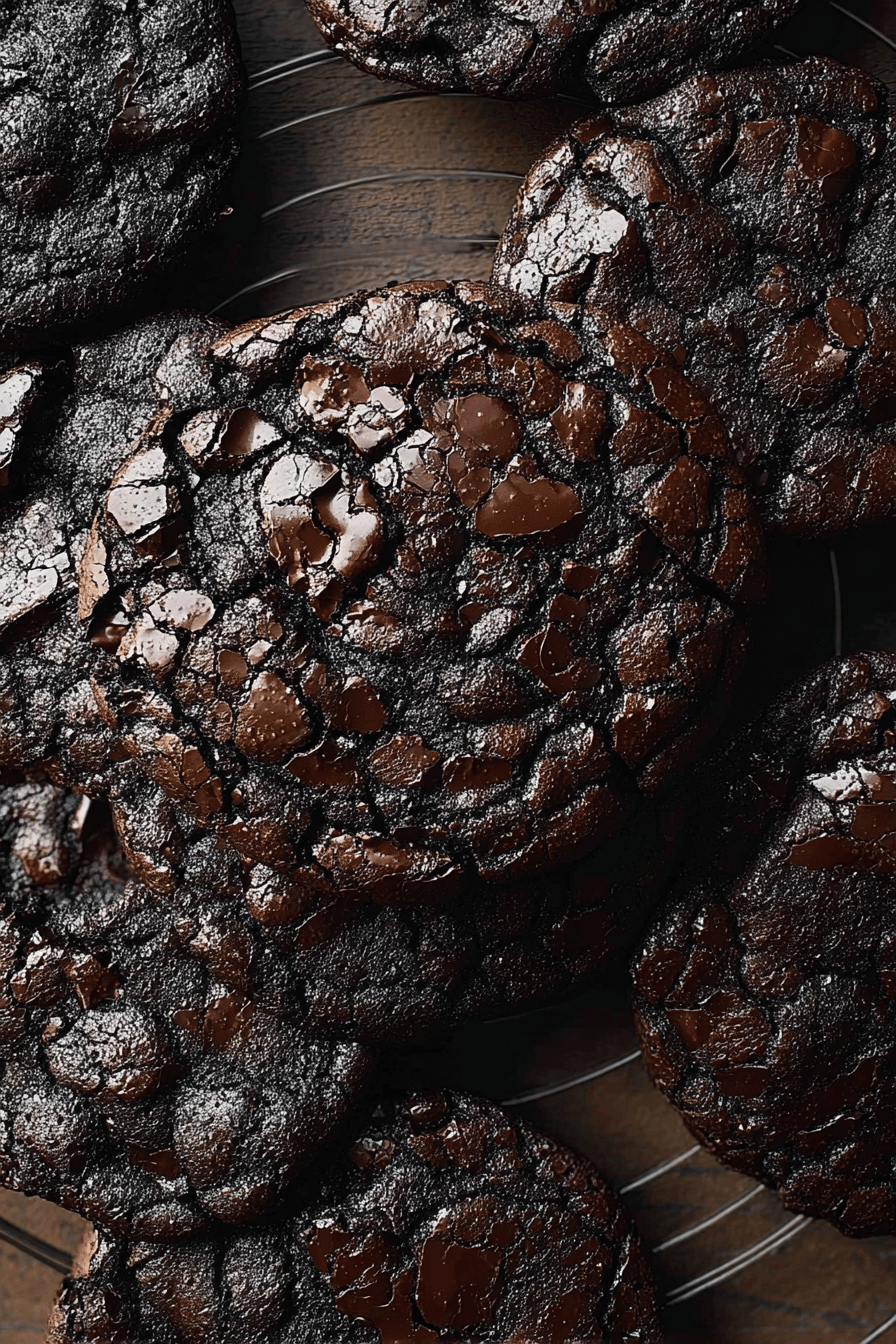 High Altitude Flourless Chocolate Brownie Cookies