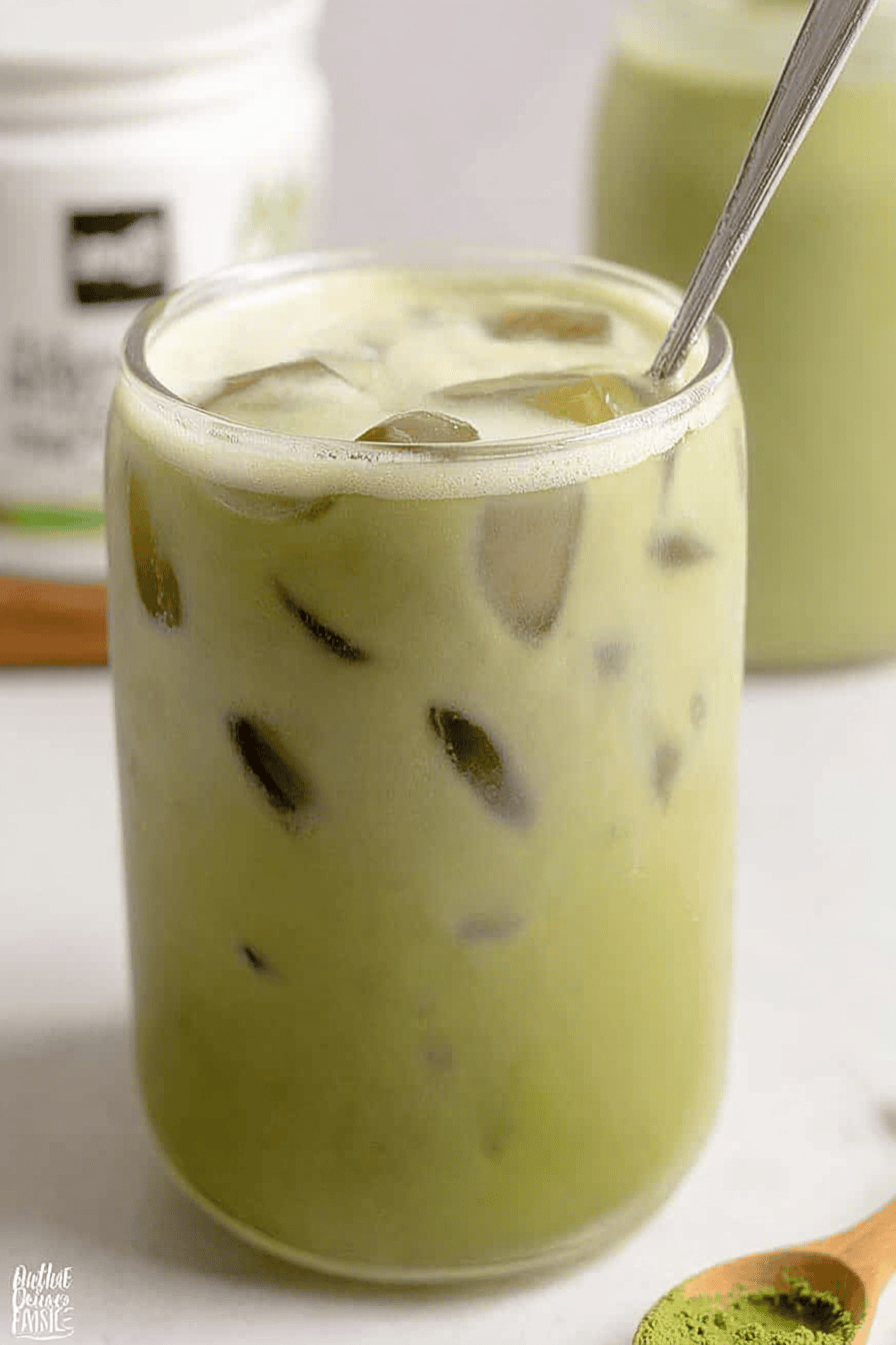 Iced Matcha Green Tea Latte