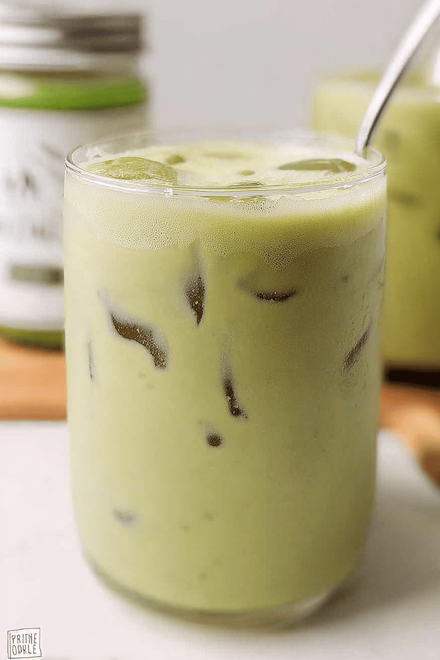 Iced Matcha Green Tea Latte