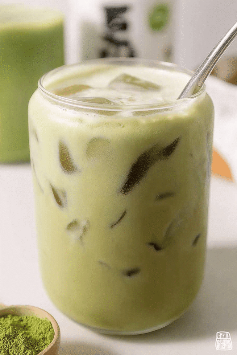 Iced Matcha Green Tea Latte 89.Png