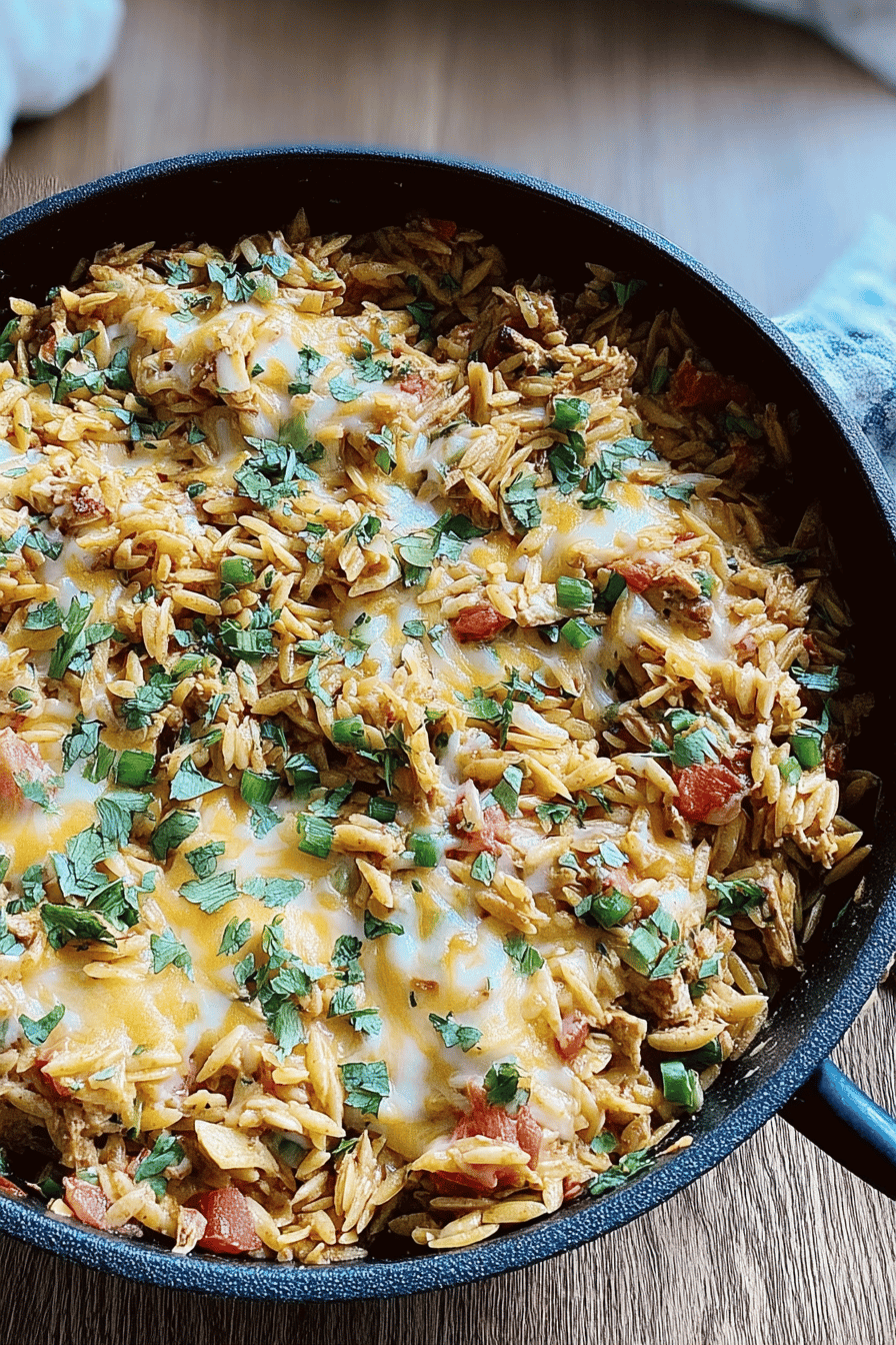 One Pot Orzo Skillet