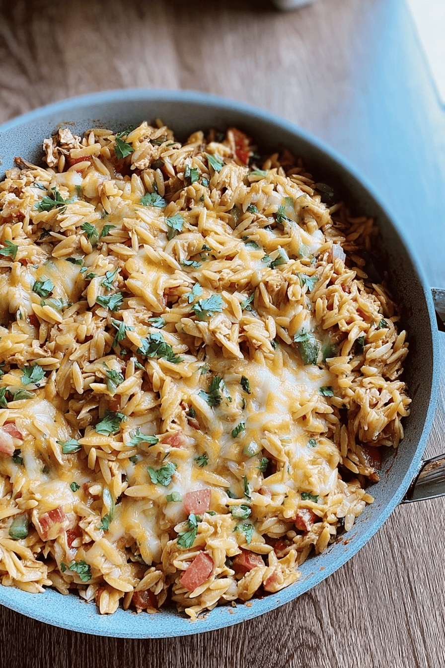 One Pot Orzo Skillet