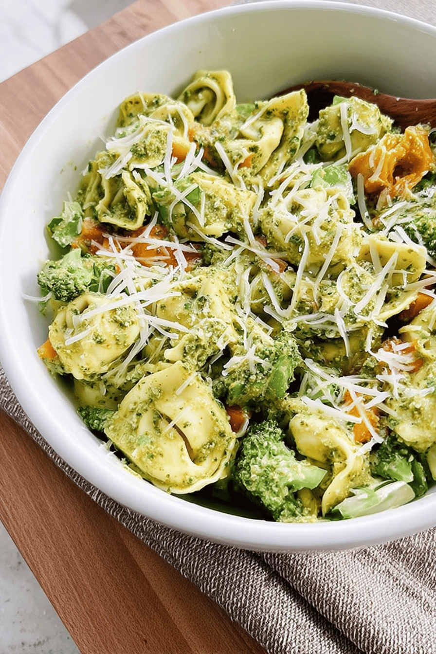 Pesto Tortellini Pasta Salad