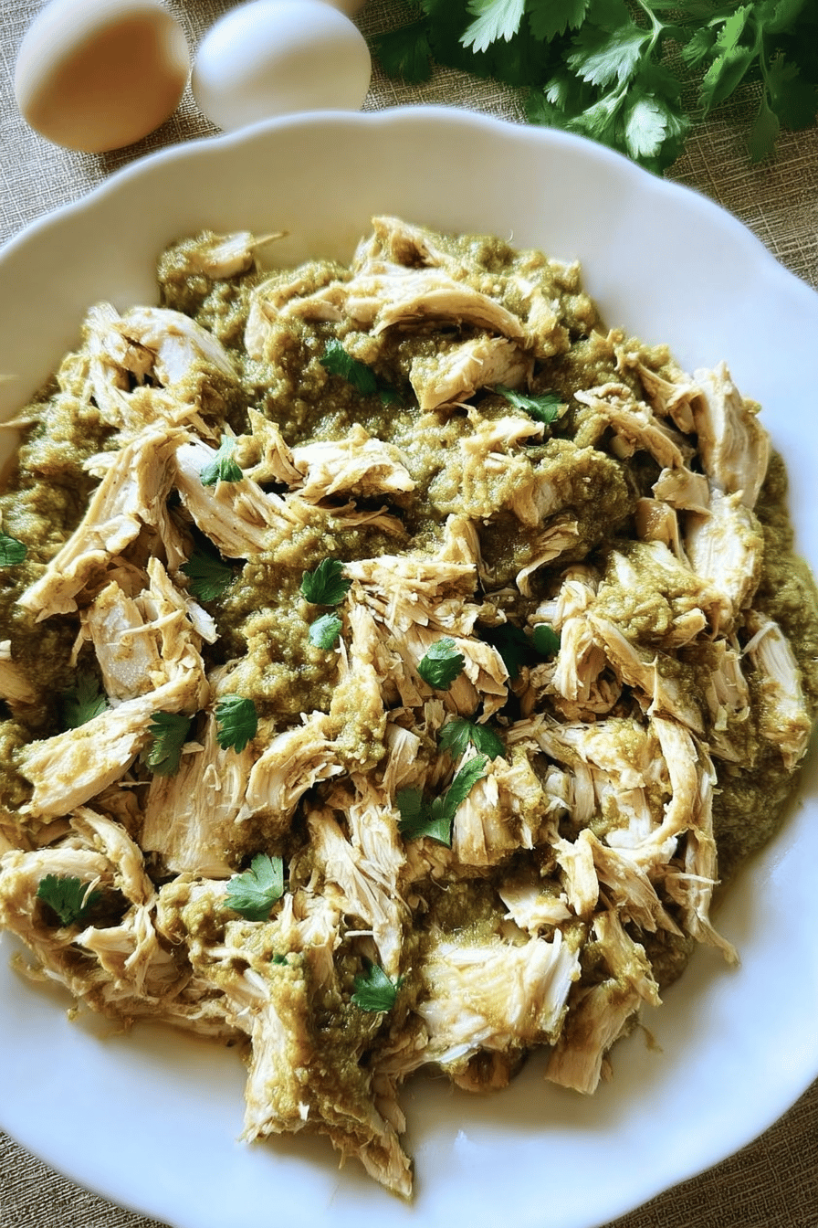 Salsa Verde Chicken Slow Cooker
