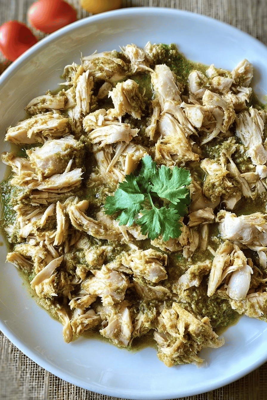 Salsa Verde Chicken Slow Cooker