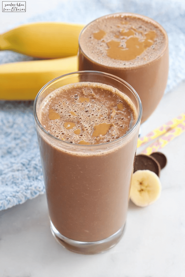 Skinny Chocolate Peanut Butter Banana Smoothie 87.Png