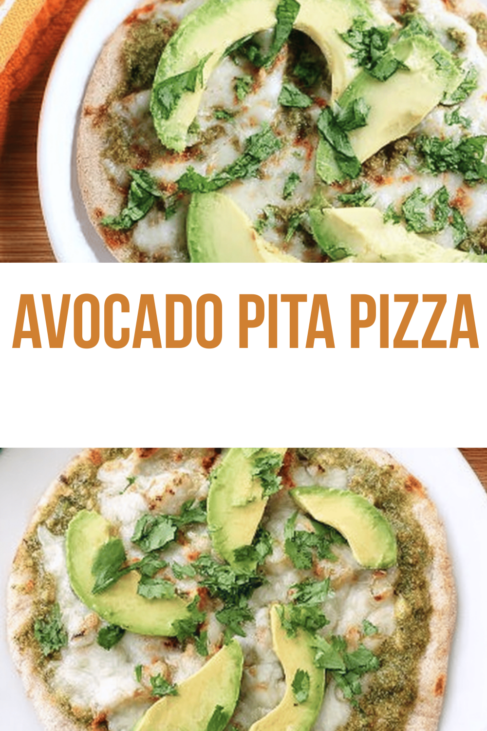 Avocado Pita Pizza
