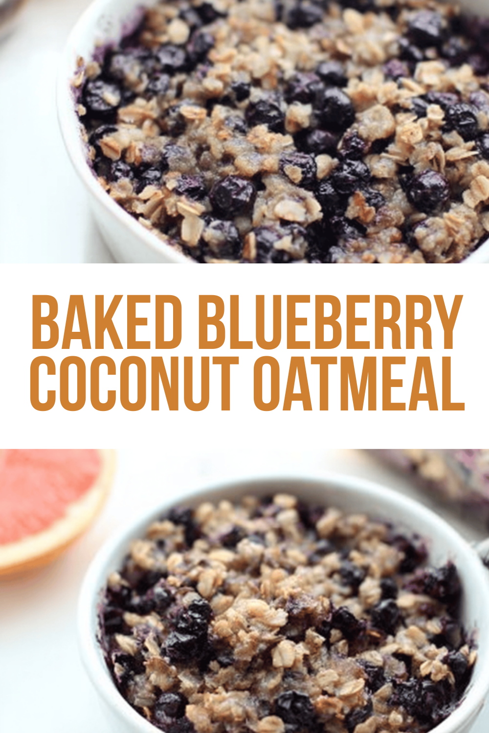 Baked Blueberry Coconut Oatmeal
