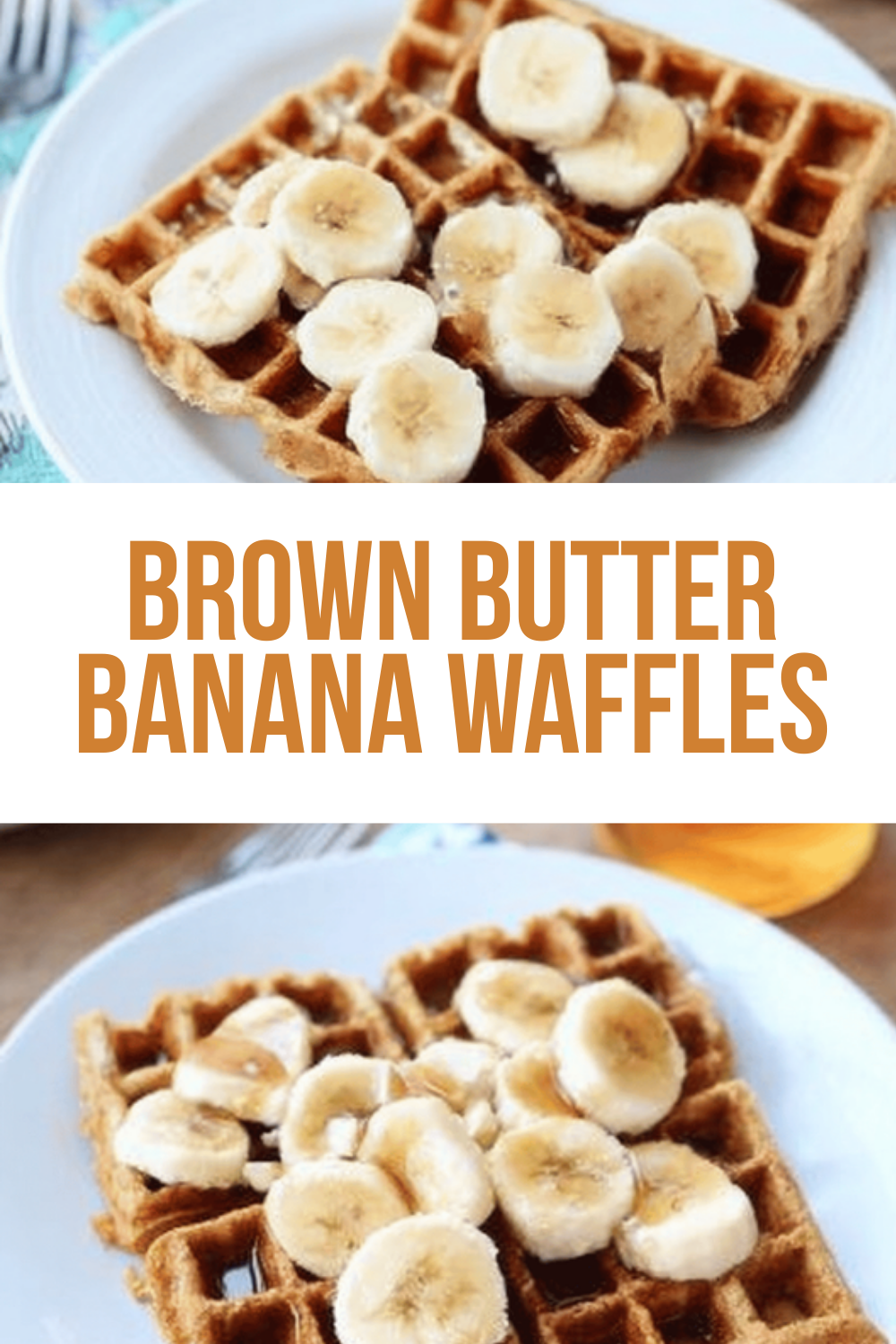 Brown Butter Banana Waffles