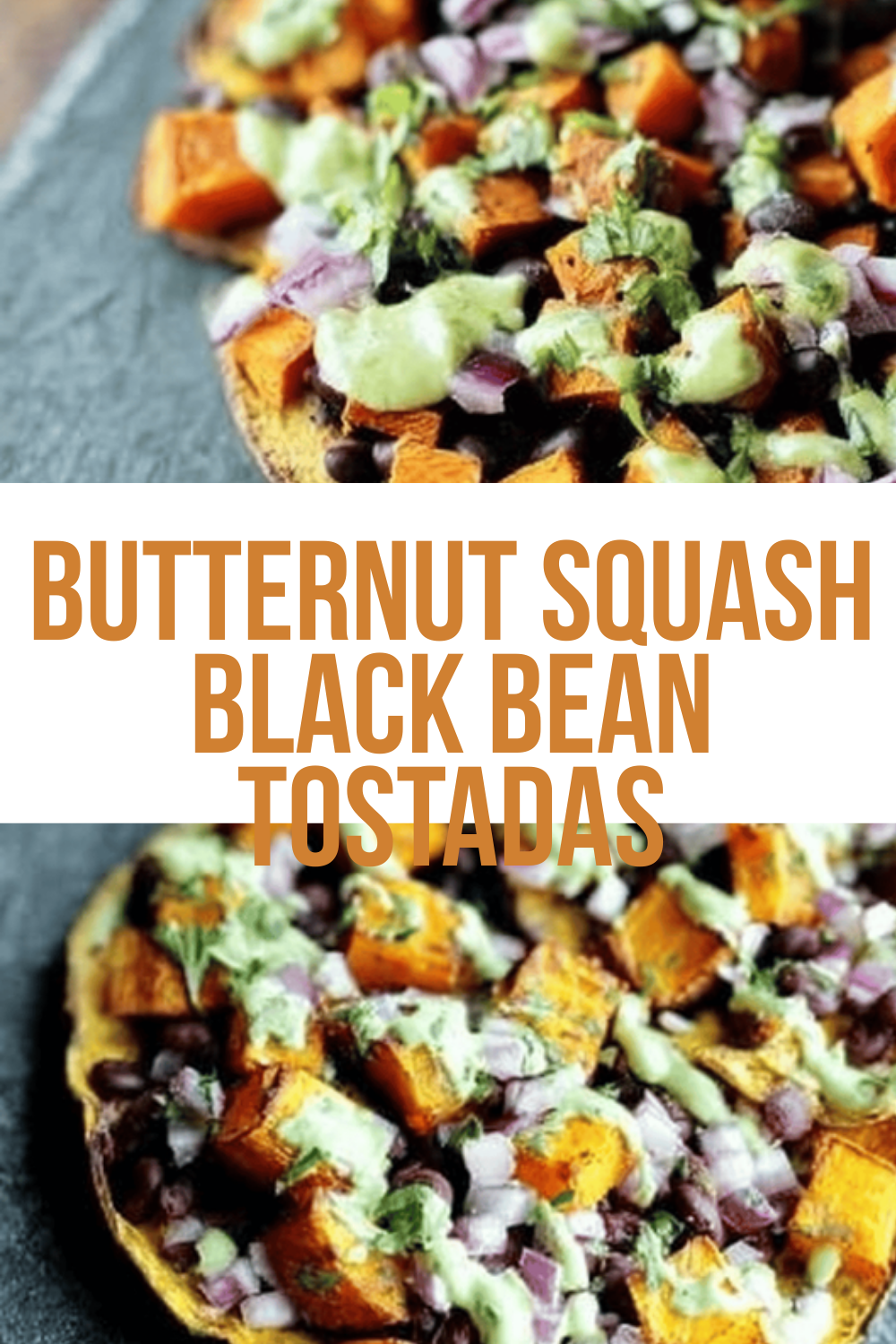 Butternut Squash Black Bean Tostadas