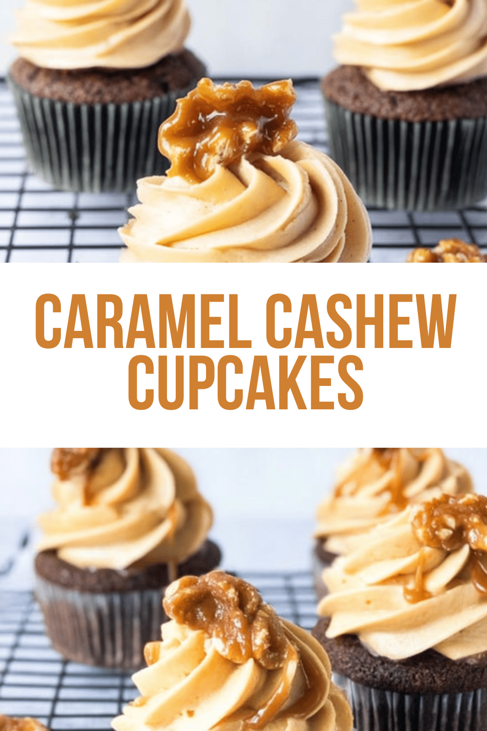 Caramel Cashew Cupcakes