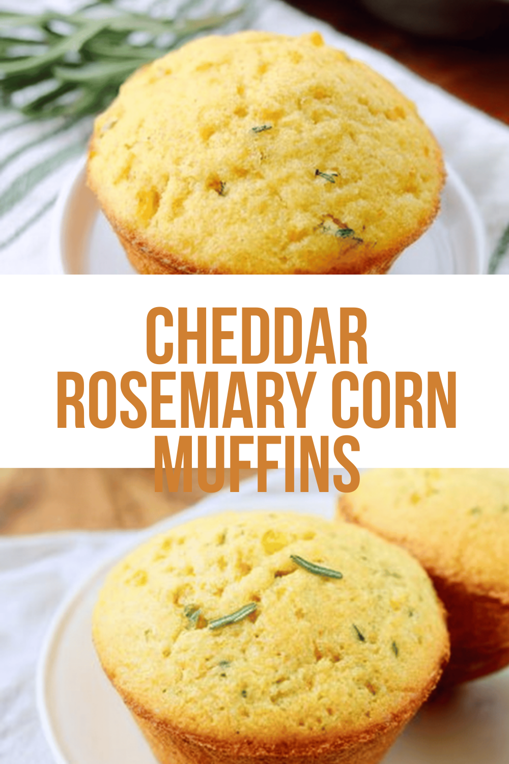 Cheddar Rosemary Corn Muffins