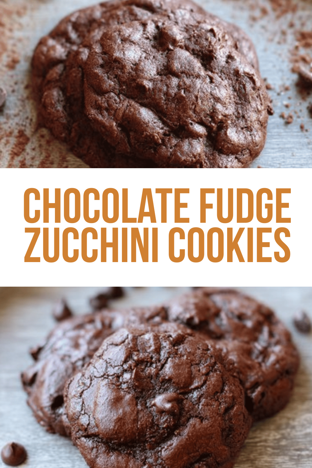 Chocolate Fudge Zucchini Cookies