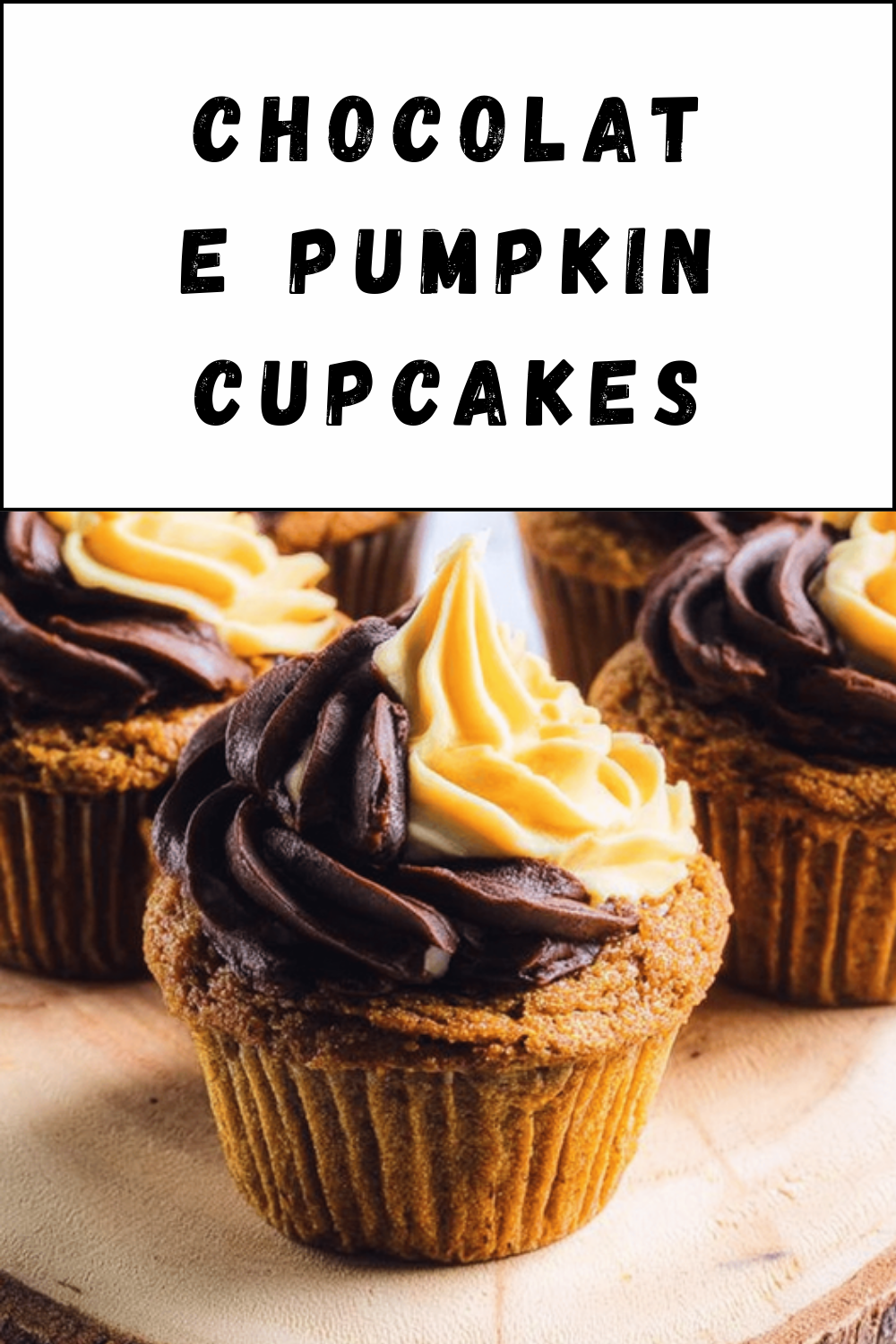 Chocolate Pumpkin Cupcakes