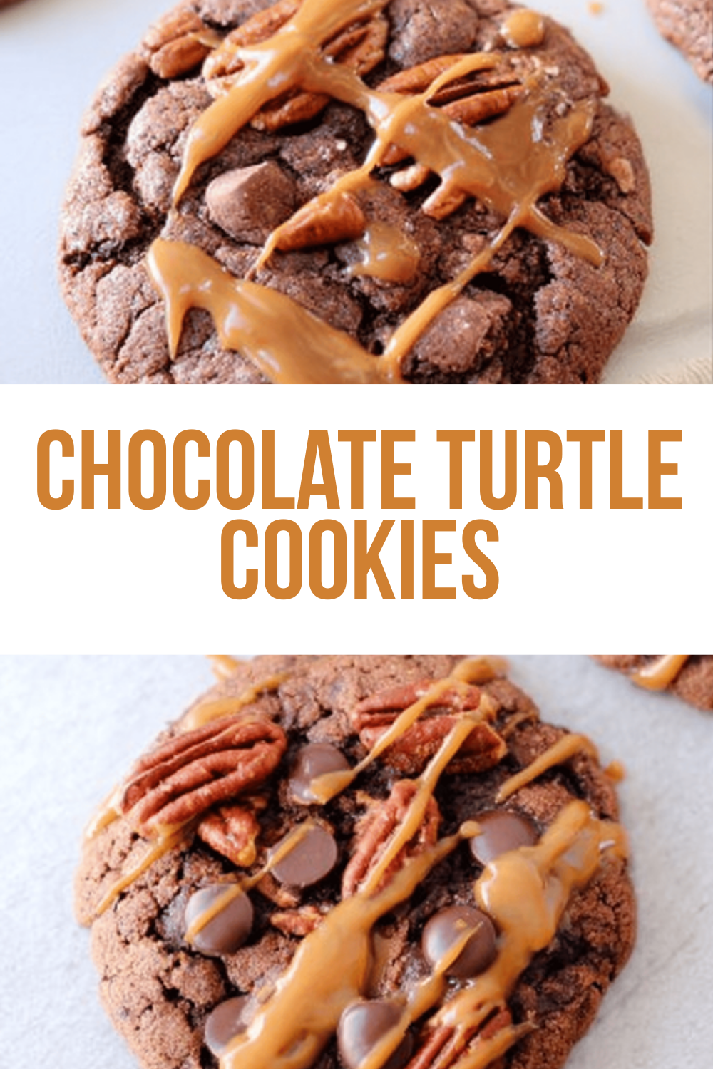 Chocolate Turtle Cookies