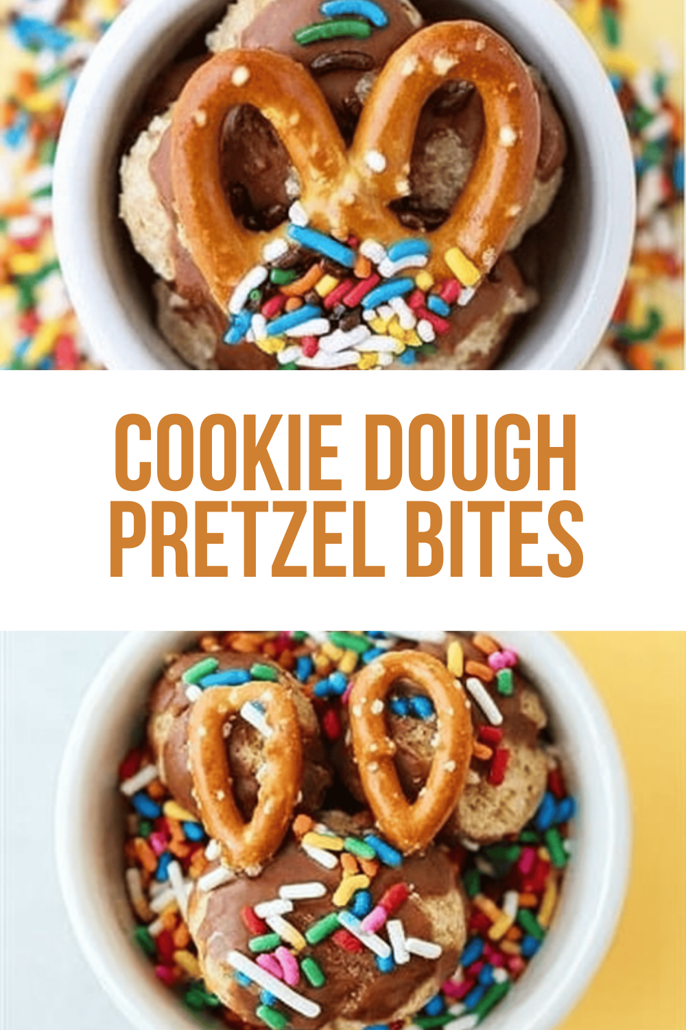 Cookie Dough Pretzel Bites