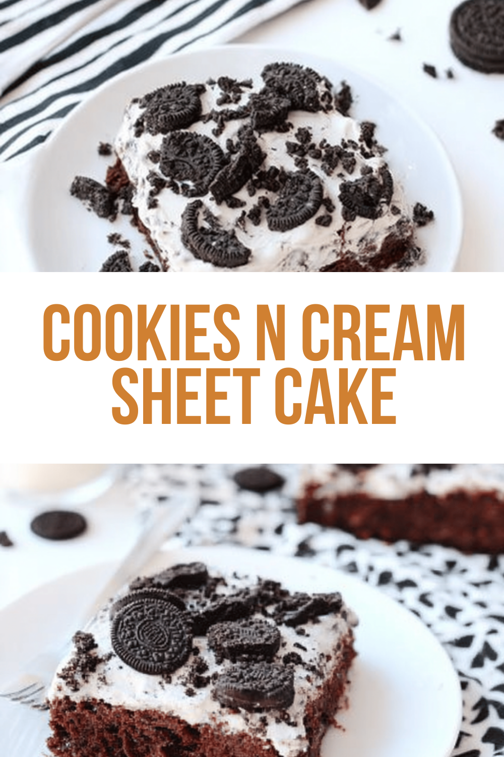 Cookies N Cream Sheet Cake