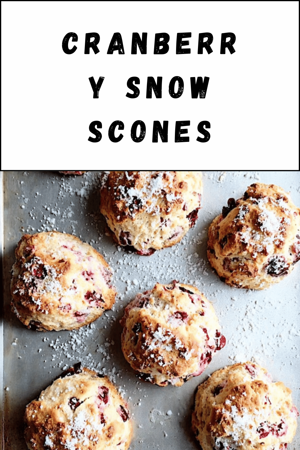 Cranberry Snow Scones