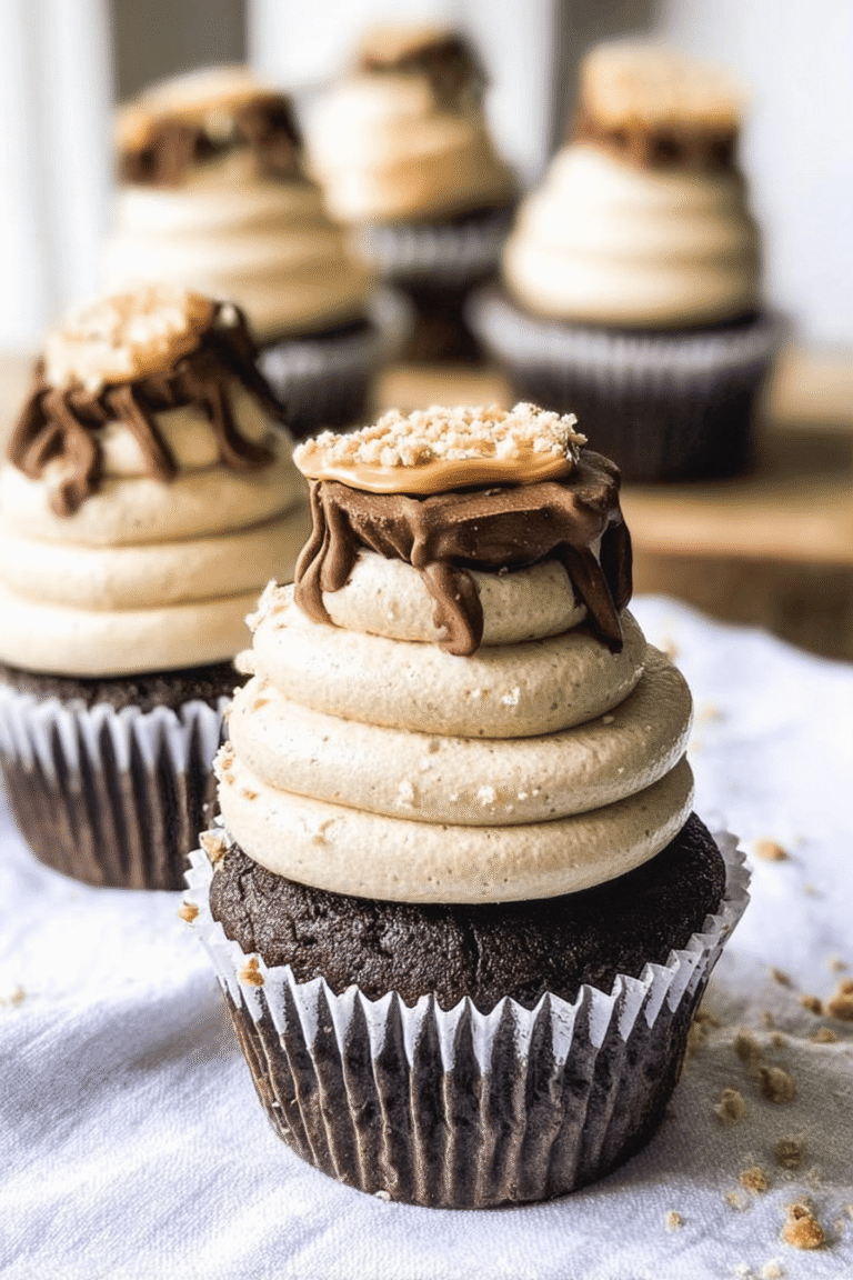 Espresso Chocolate Peanut Butter Cupcakes 26.Png
