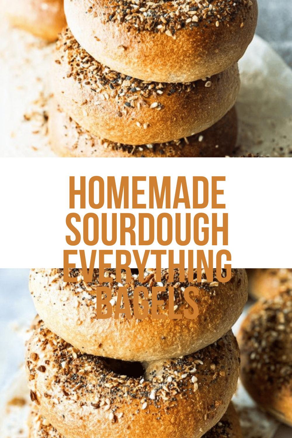 Homemade Sourdough Everything Bagels