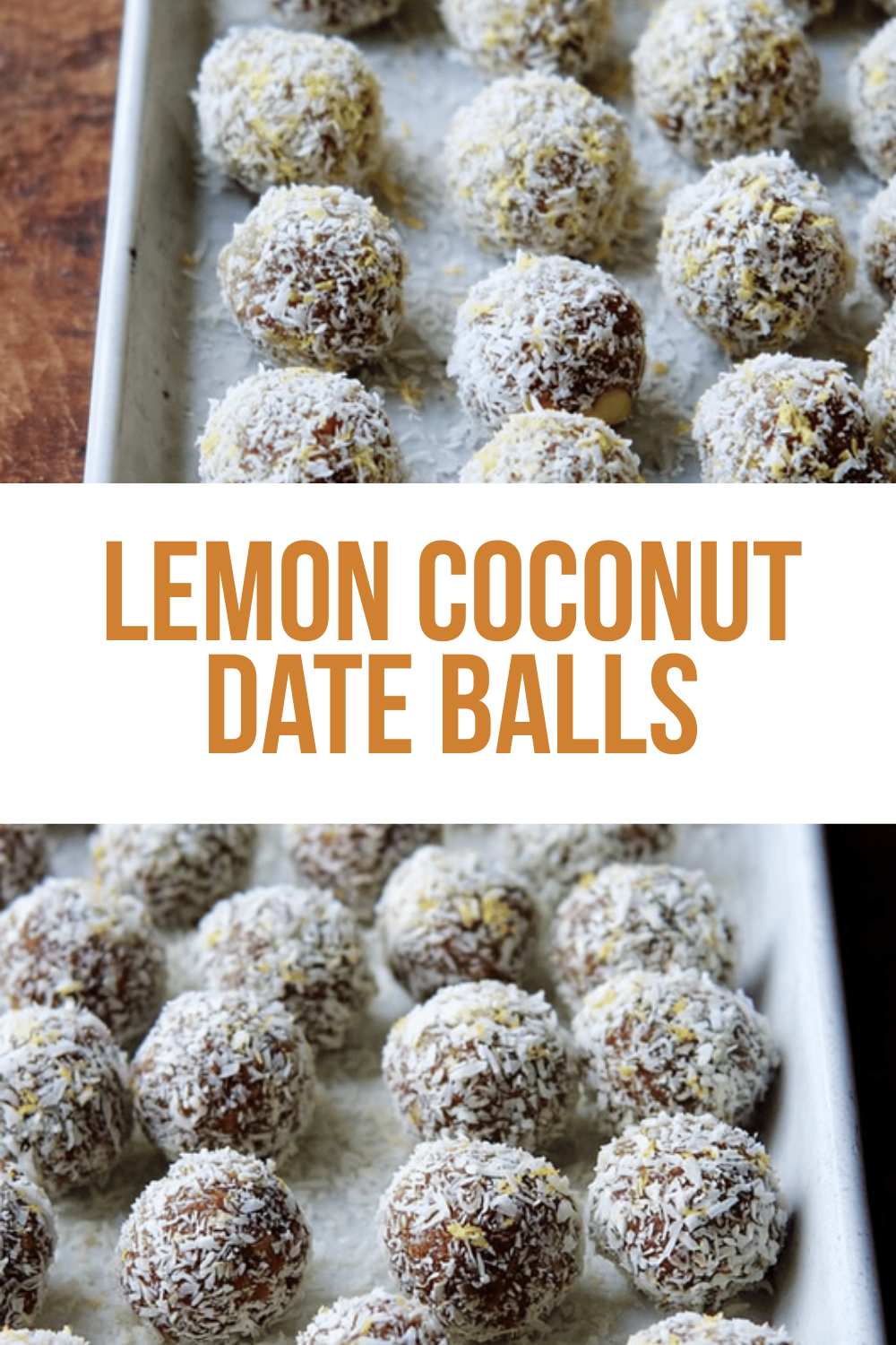 Lemon Coconut Date Balls