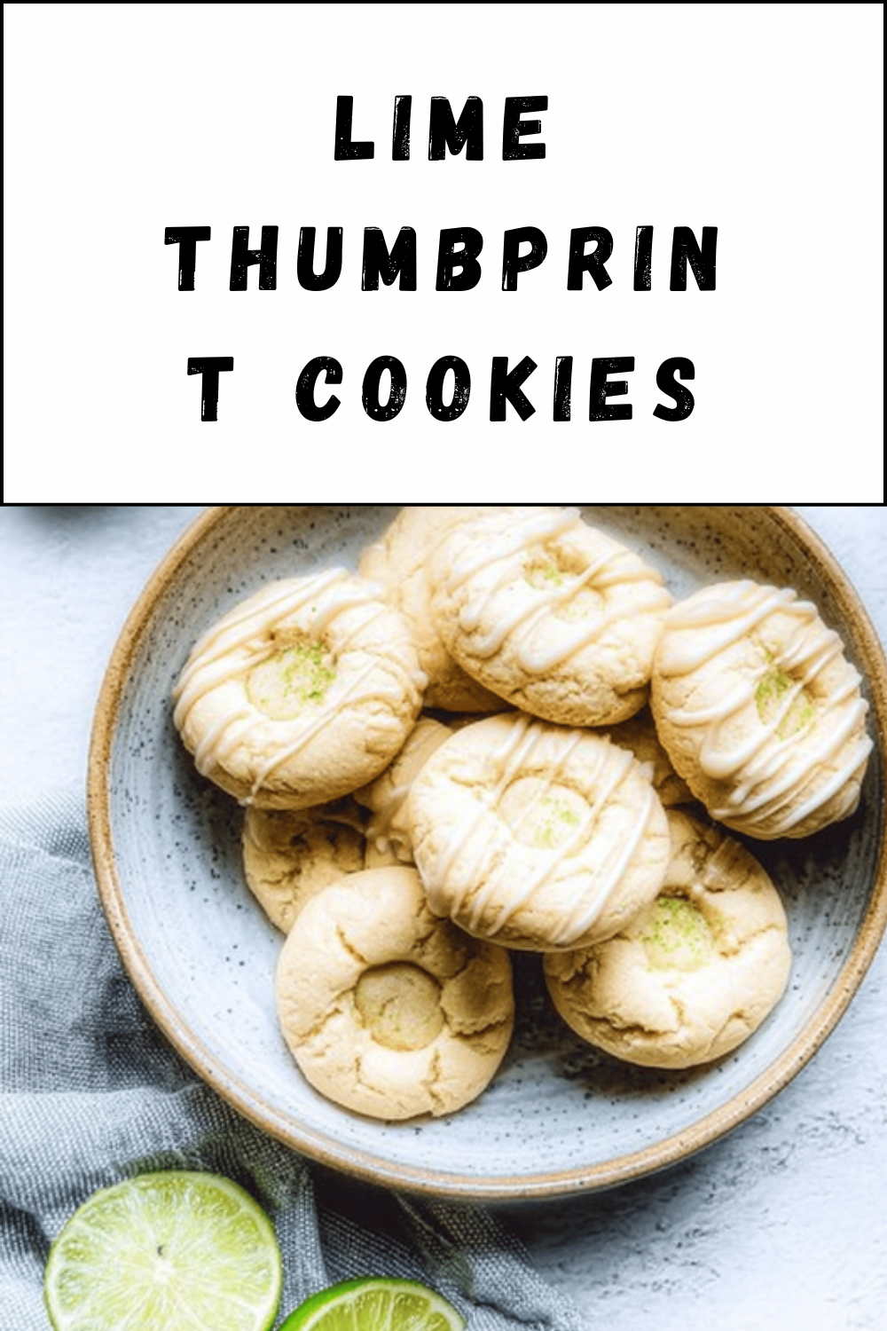 Lime Thumbprint Cookies