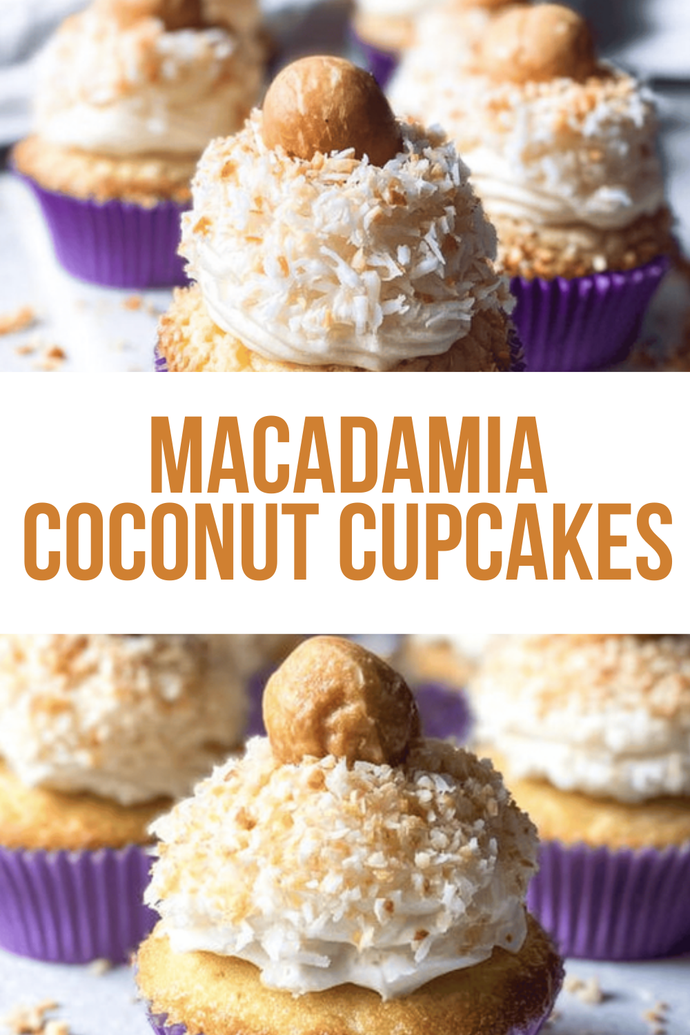 Macadamia Coconut Cupcakes