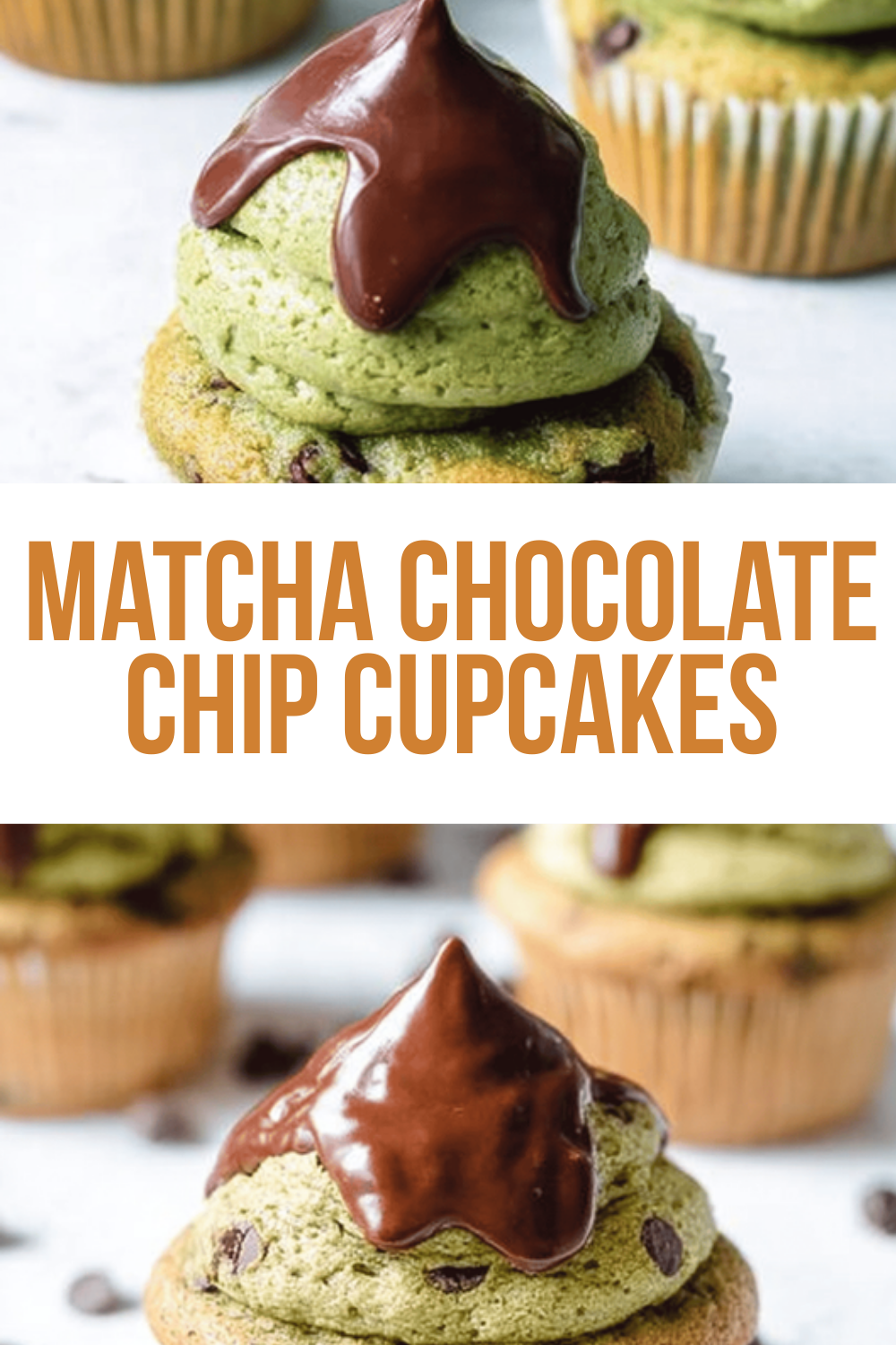 Matcha Chocolate Chip Cupcakes