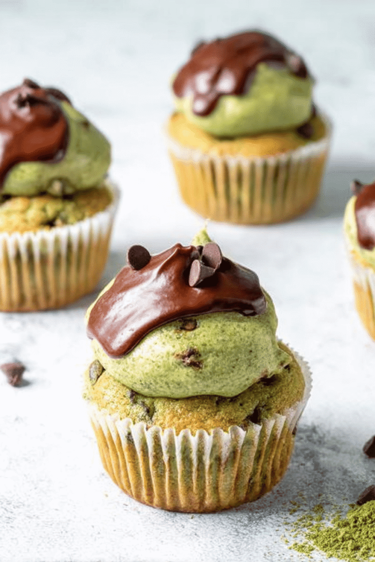 Matcha Chocolate Chip Cupcakes 28.Png