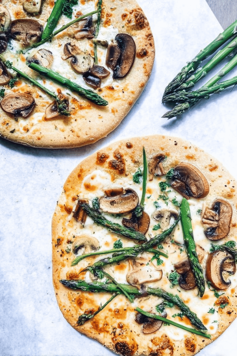 Mushroom And Asparagus Sourdough Pizza 87.Png