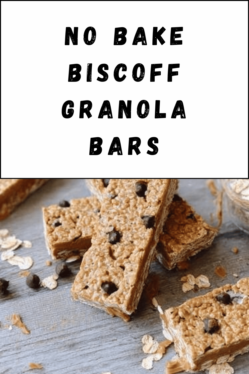 No Bake Biscoff Granola Bars
