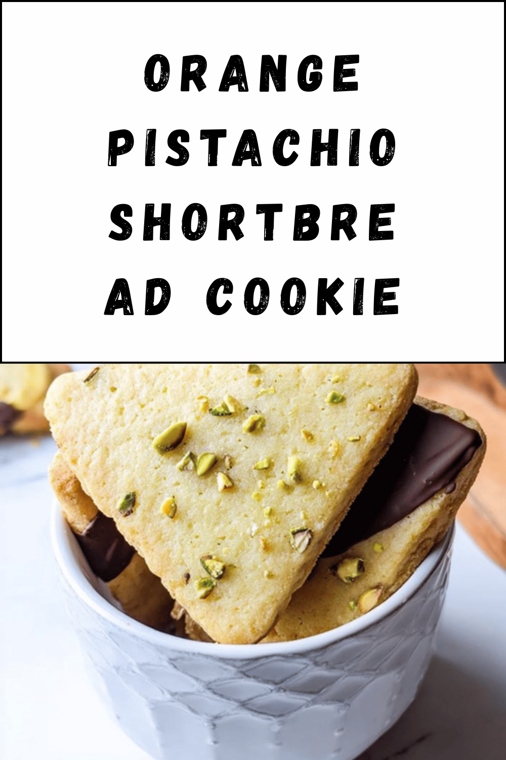 Orange Pistachio Shortbread Cookie
