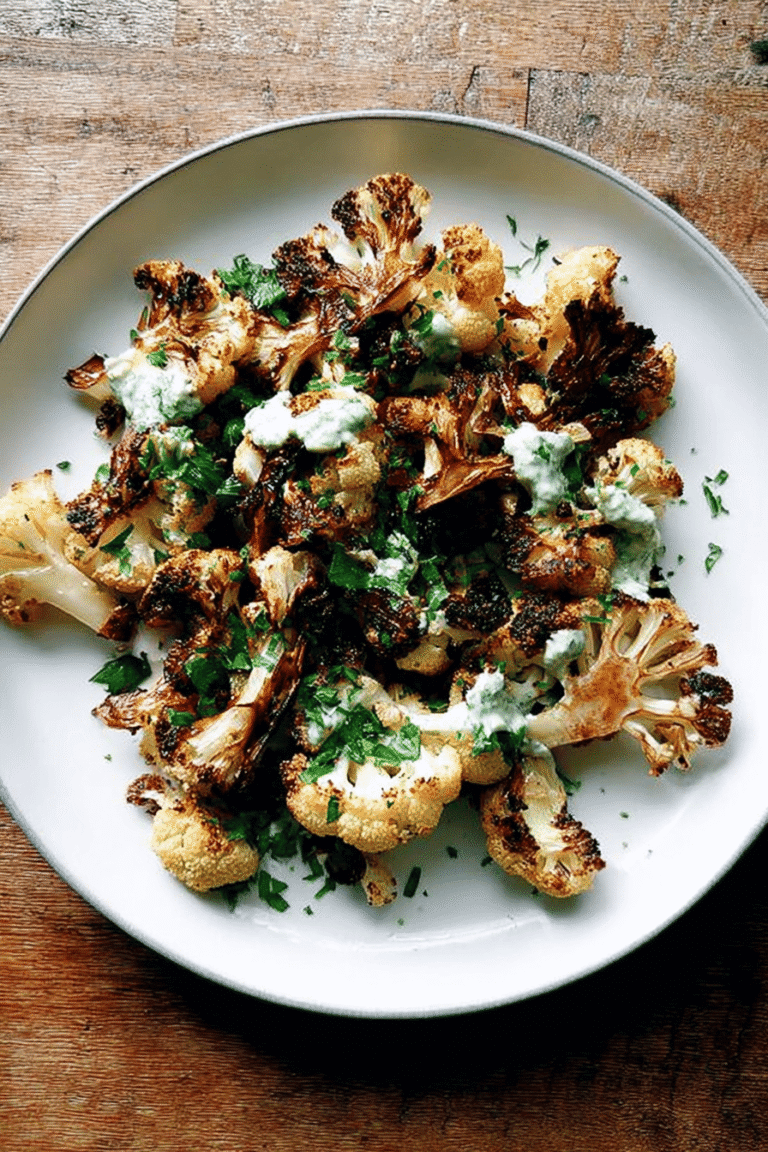 Roasted Cauliflower Skhug Lemony Yogurt Sauce 9.Png