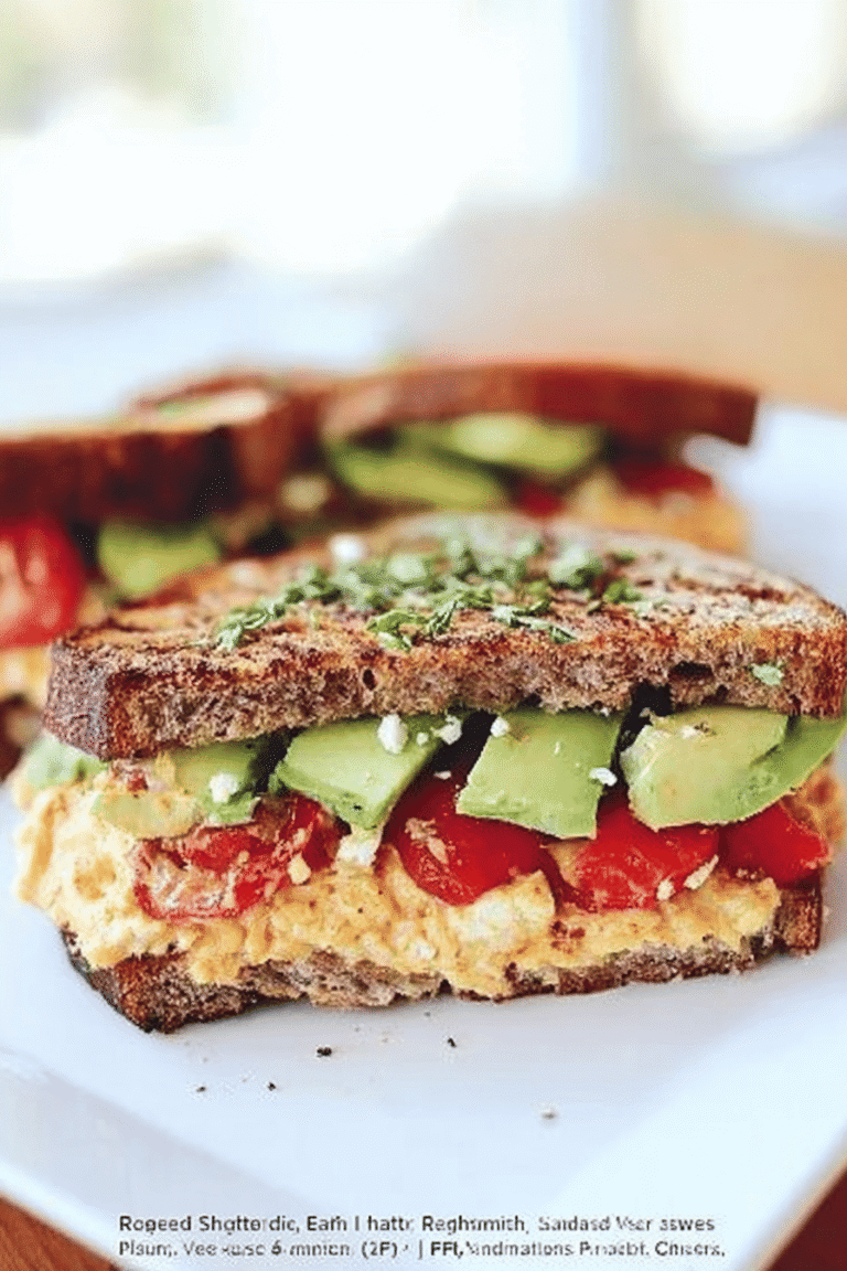 Roasted Red Pepper Hummus Avocado Feta Sandwich 3.Png