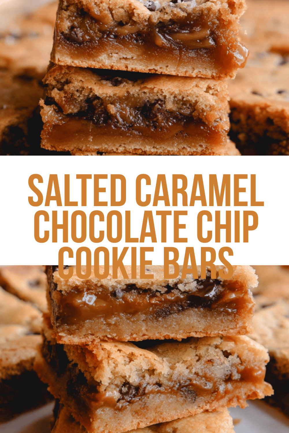 Salted Caramel Chocolate Chip Cookie Bars